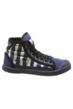 Chaussures Little Marcel Baskets Samba Up Stripes Bleu(127874131)