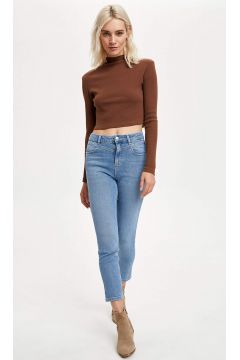 DeFacto Kadın Vintage Skinny Yüksek Bel jean Pantolon(125932131)